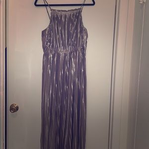 Banana Republic metallic pleated dress, NWT, 8